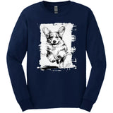 Corgi - Running Dog Long Sleeve Tee