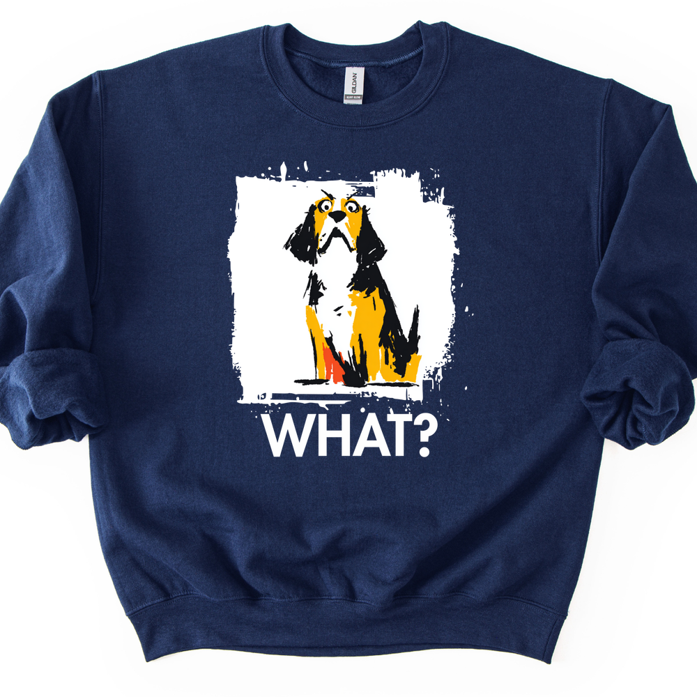 Beagle - What Dog Sweater - Navy