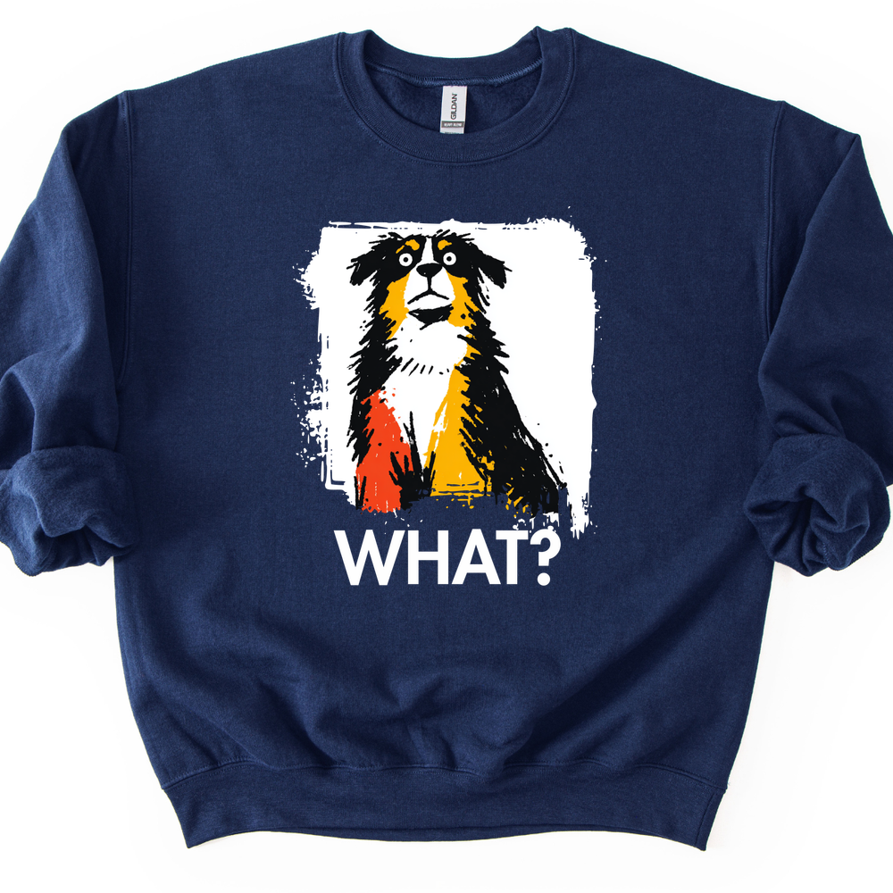 Bernese Mountain Dog - What Dog Sweater - Navy