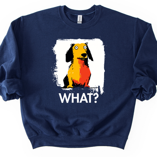 Dachshund - What Dog Sweater - Navy