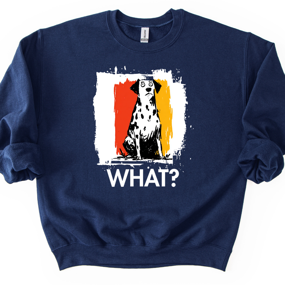 Dalmatian - What Dog Sweater - Navy