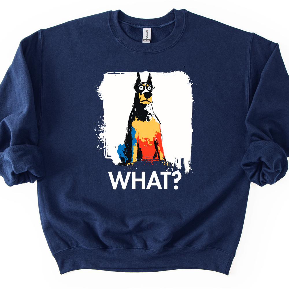 Doberman - What Dog Sweater - Navy