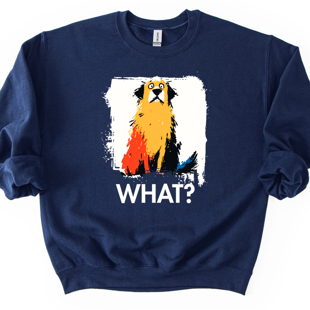 Golden Retriever - What Dog Sweater - Navy