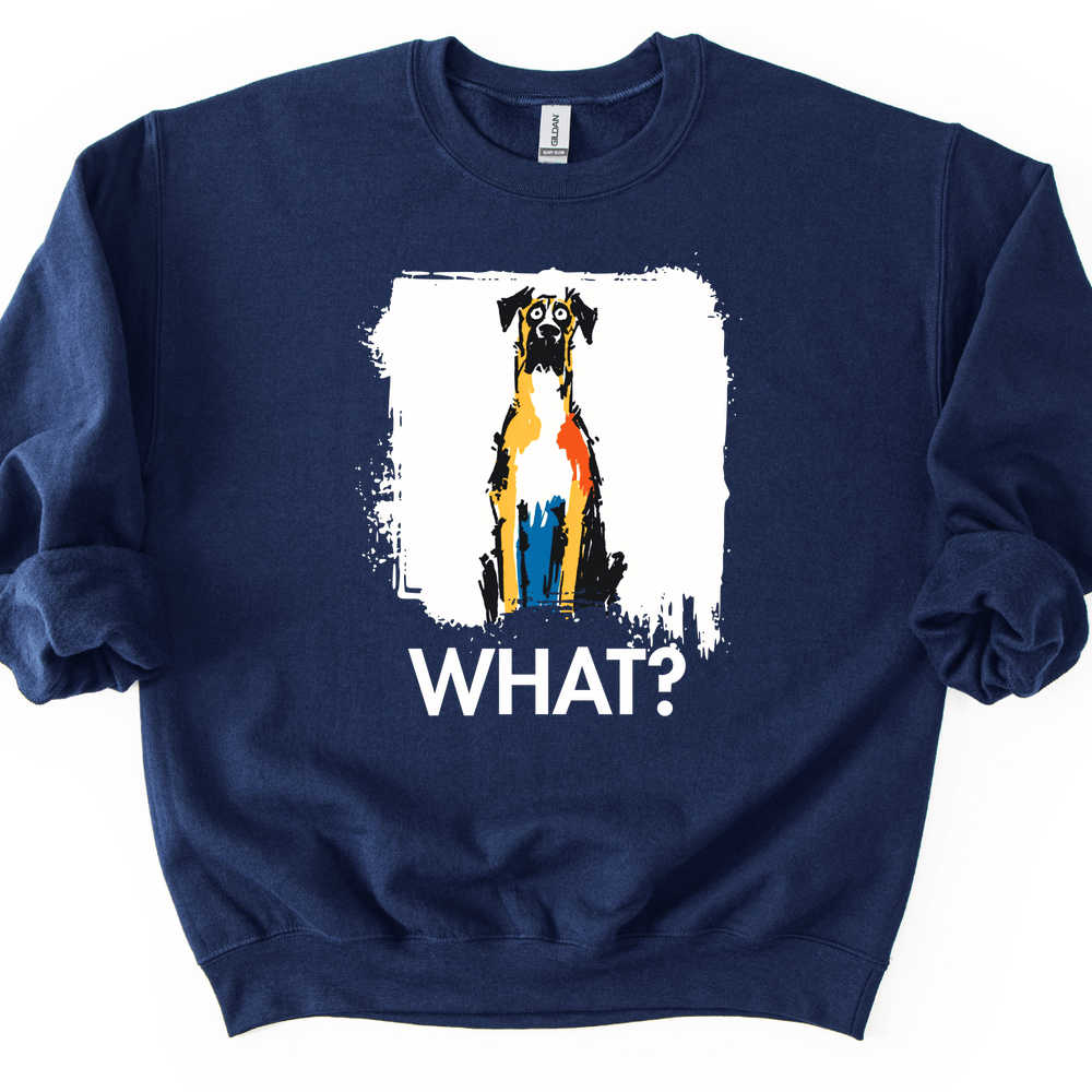 Great Dane - What Dog Sweater - Navy