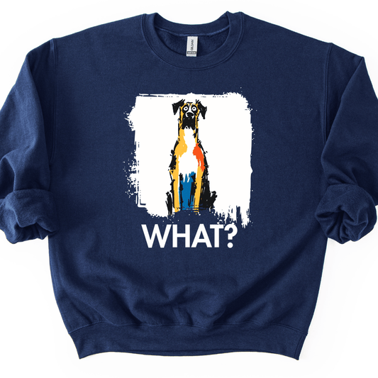 Great Dane - What Dog Sweater - Navy