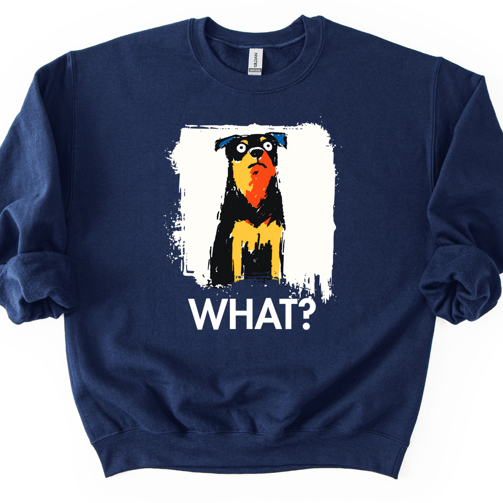 Rottweiler - What Dog Sweater - Navy