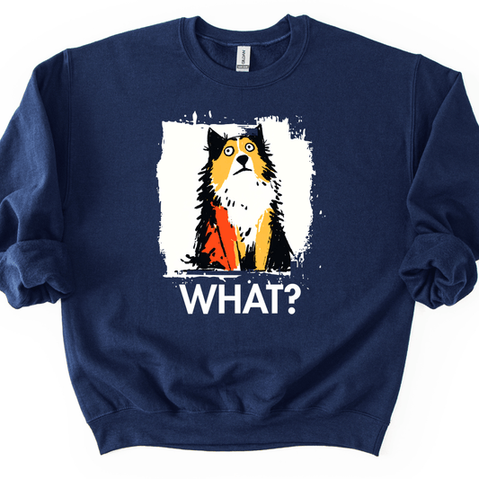 Shetland Sheepdog - What Dog Sweater - Navy