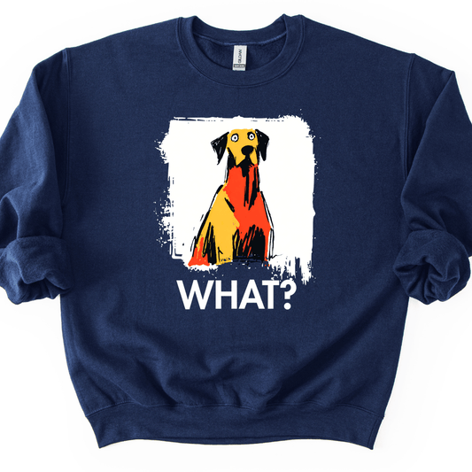 Vizsla - What Dog Sweater - Navy
