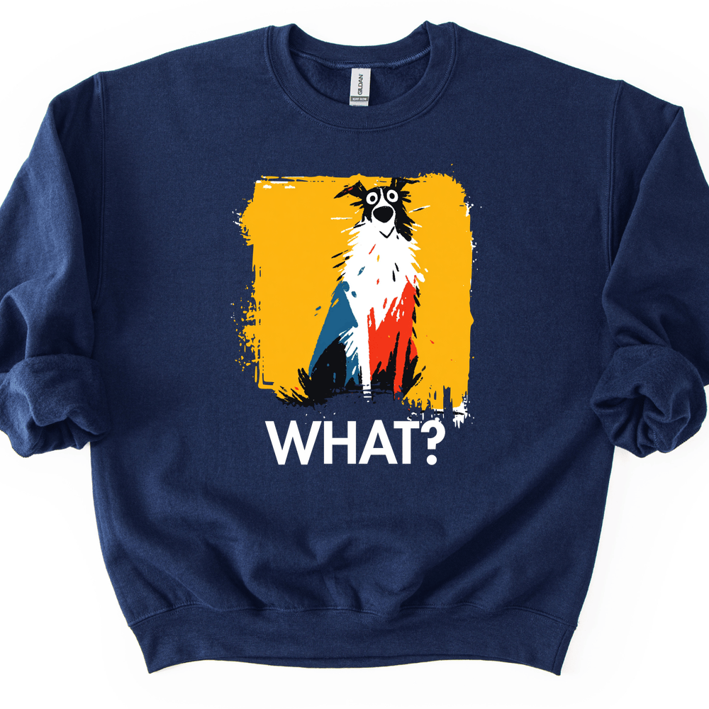 Borzoi - What Dog Sweater - Navy