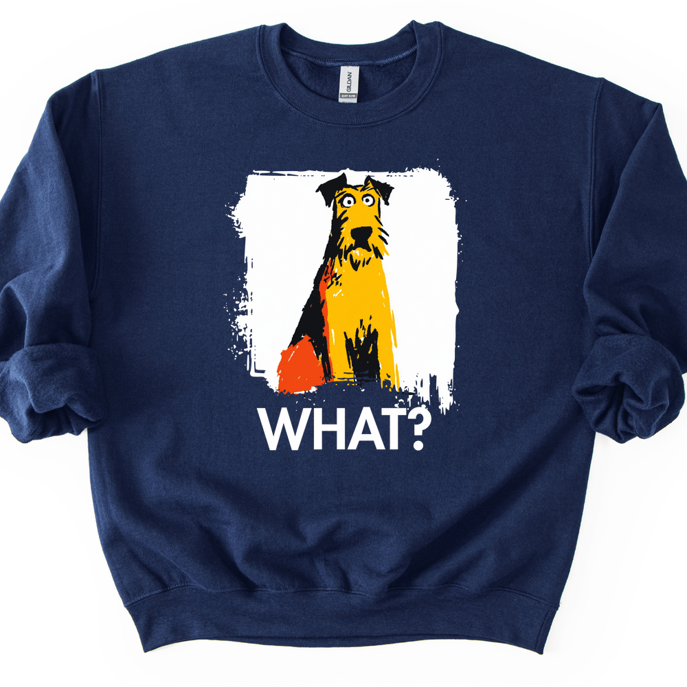 Irish Terrier - What Dog Sweater - Navy