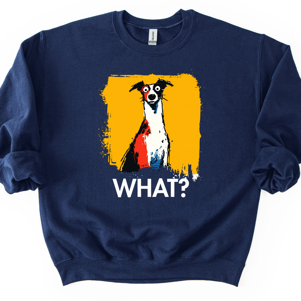 Italian Greyhound - What Dog Sweater - Navy