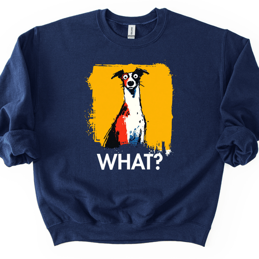 Italian Greyhound - What Dog Sweater - Navy