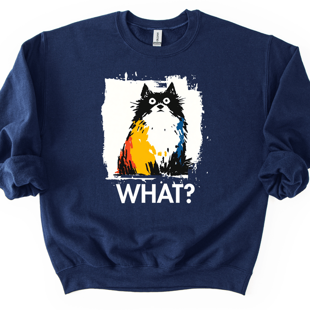 Keeshond - What Dog Sweater - Navy