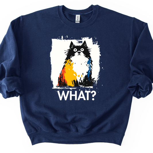 Keeshond - What Dog Sweater - Navy
