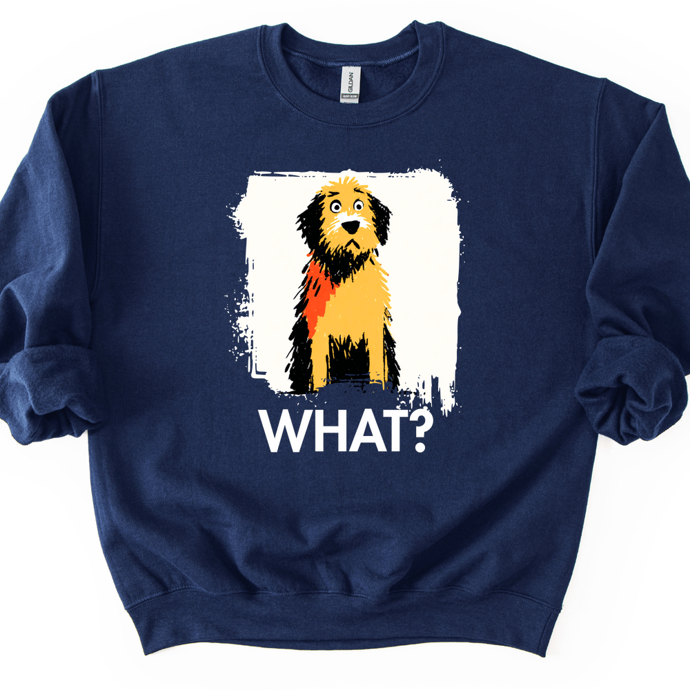 Labradoodle - What Dog Sweater - Navy