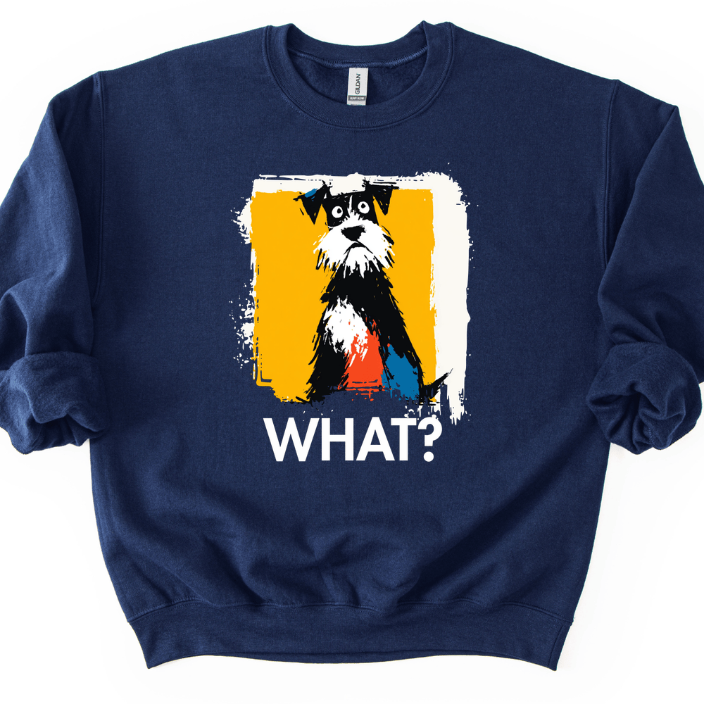 Miniature Schnauzer - What Dog Sweater - Navy