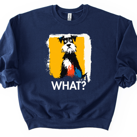 Miniature Schnauzer - What Dog Sweater - Navy