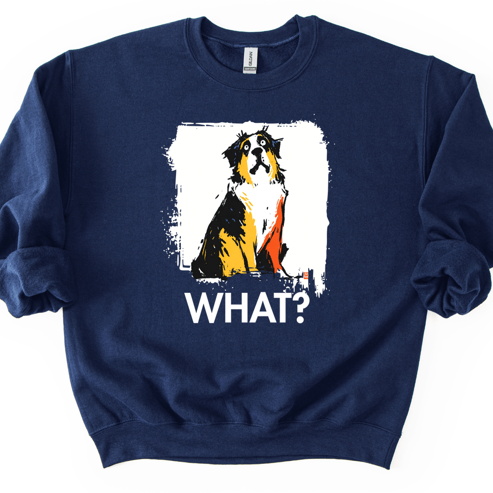 Saint Bernard - What Dog Sweater - Navy