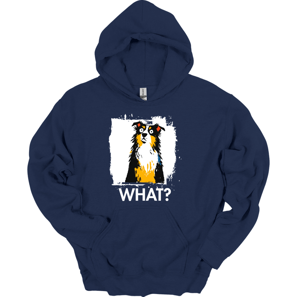 Australian Shepherd - What Dog Hoodie - Navy
