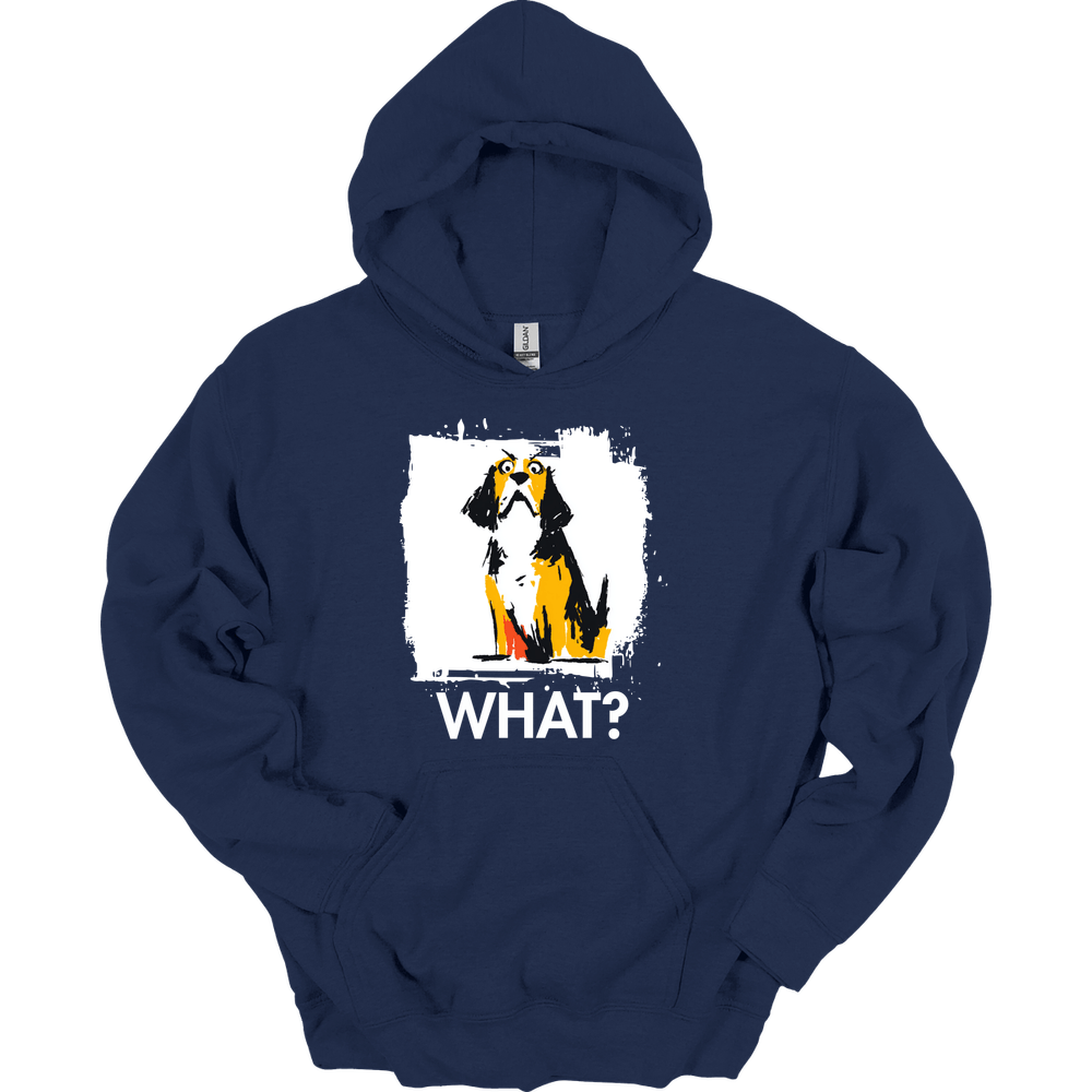 Beagle - What Dog Hoodie - Navy