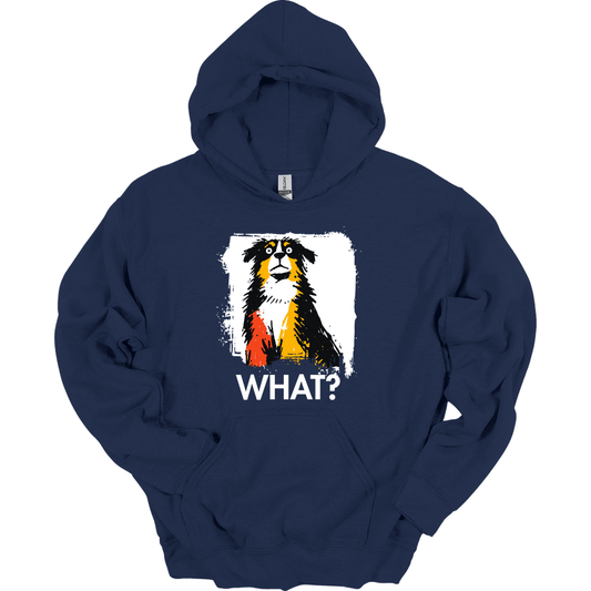 Bernese Mountain Dog - What Dog Hoodie - Navy