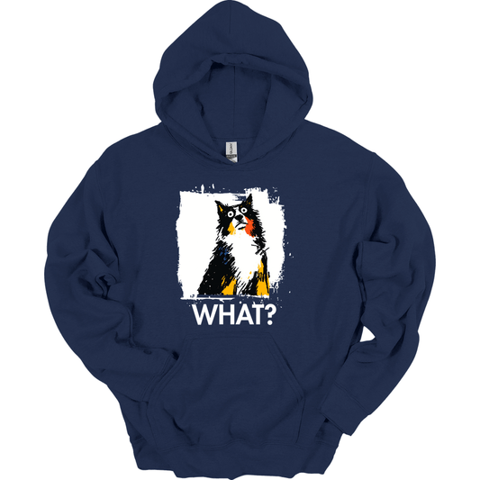 Border Collie - What Dog Hoodie - Navy
