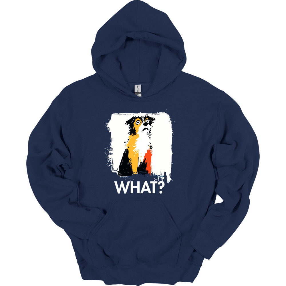 Brittany - What Dog Hoodie - Navy