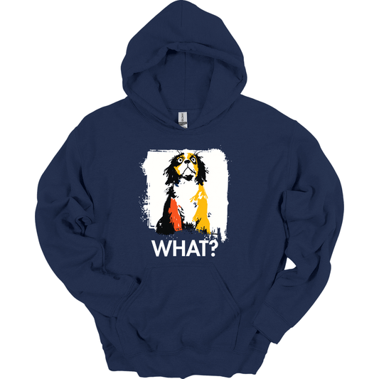 Cavalier King Charles Spaniel - What Dog Hoodie - Navy
