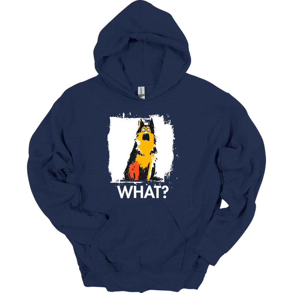 German Shepherd - What Dog Hoodie - Navy