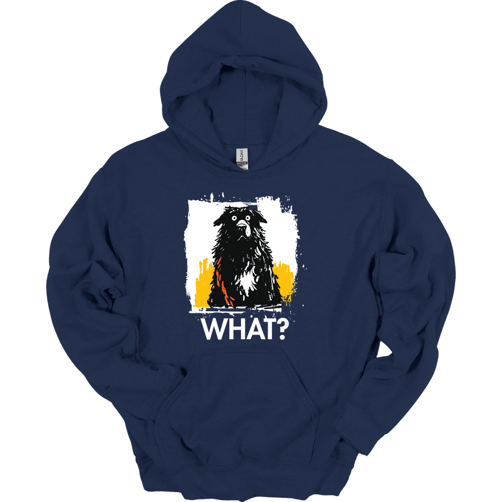 Newfoundland - What Dog Hoodie - Navy