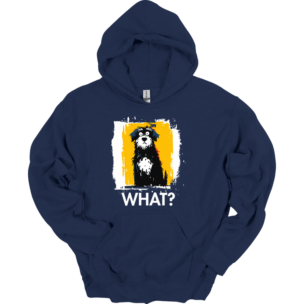 Portuguese Water Dog - What Dog Hoodie - Navy