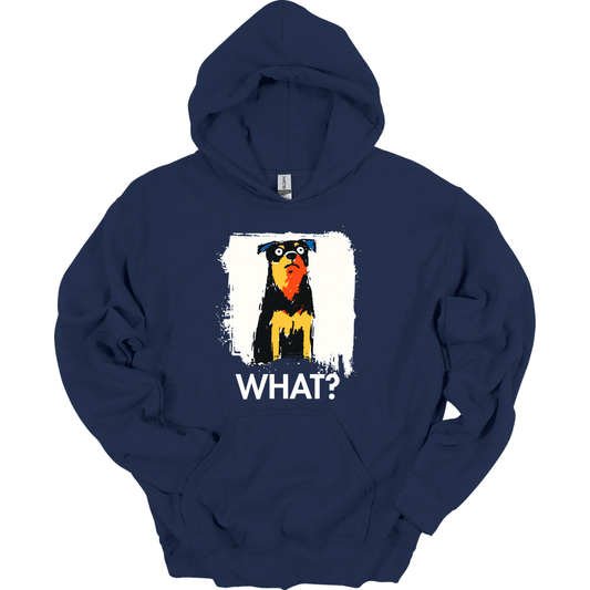 Rottweiler - What Dog Hoodie - Navy