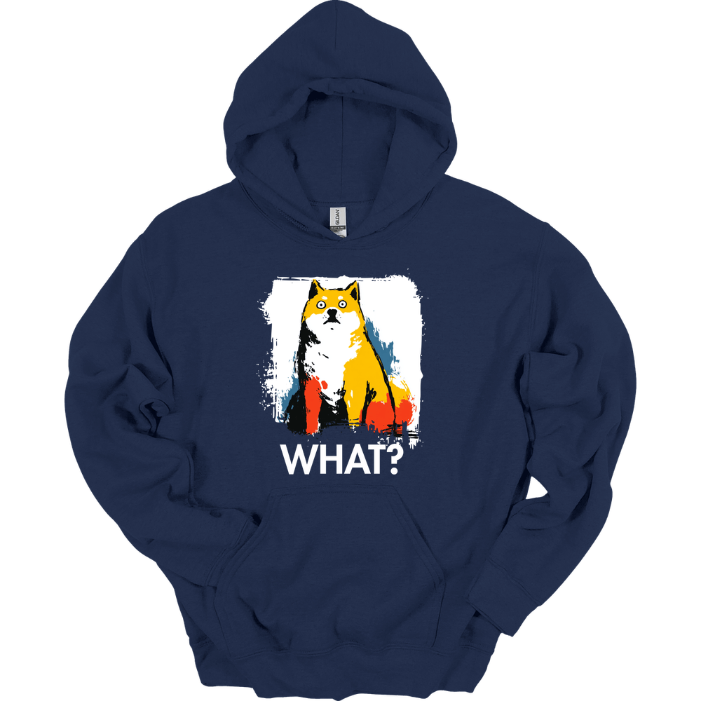 Shiba Inu - What Dog Hoodie - Navy