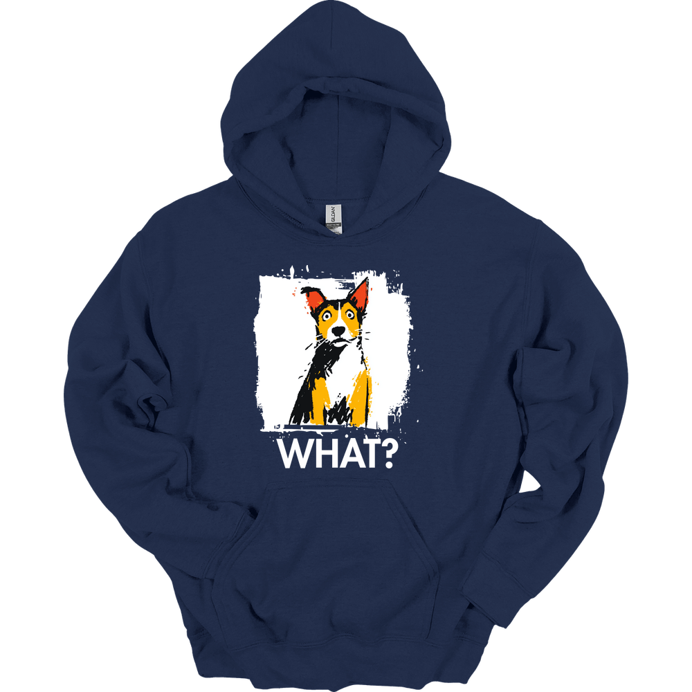 Basenji - What Dog Hoodie - Navy