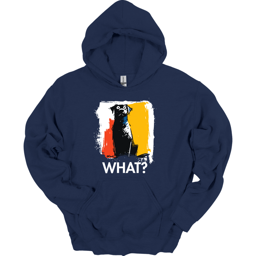 Black Labrador - What Dog Hoodie - Navy