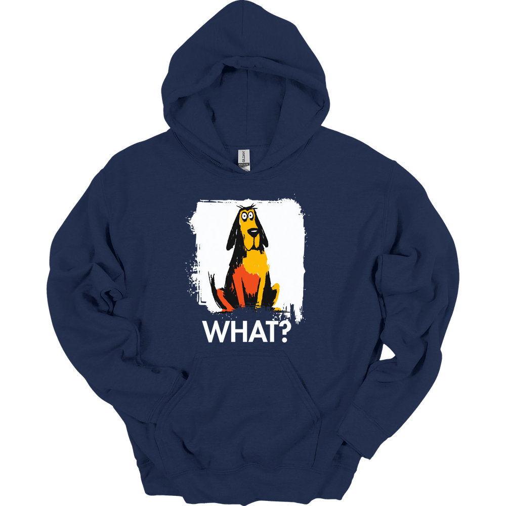 Bloodhound - What Dog Hoodie - Navy