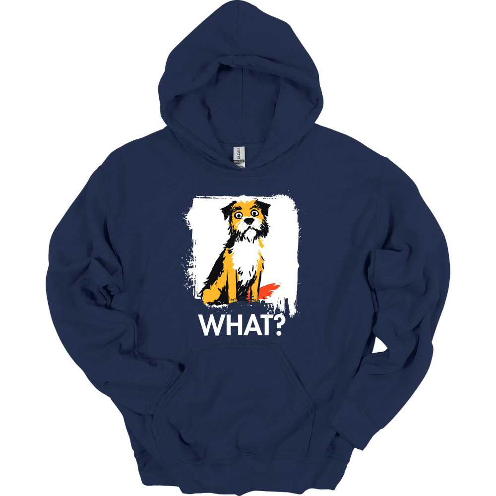 Border Terrier - What Dog Hoodie - Navy