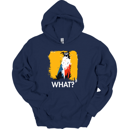 Borzoi - What Dog Hoodie - Navy
