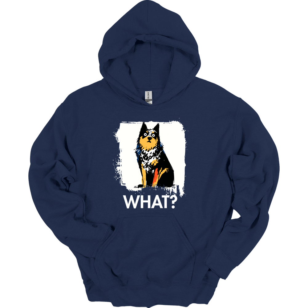 Australian Cattle Dog - What Dog Hoodie - Navy