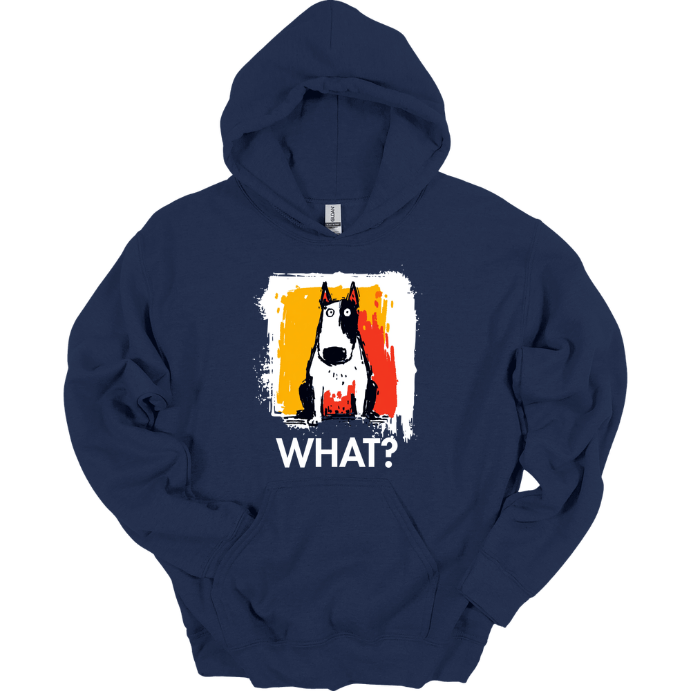 Bull Terrier - What Dog Hoodie - Navy