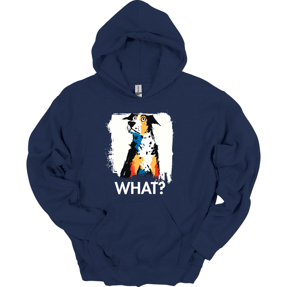 Catahoula Leopard Dog - What Dog Hoodie - Navy
