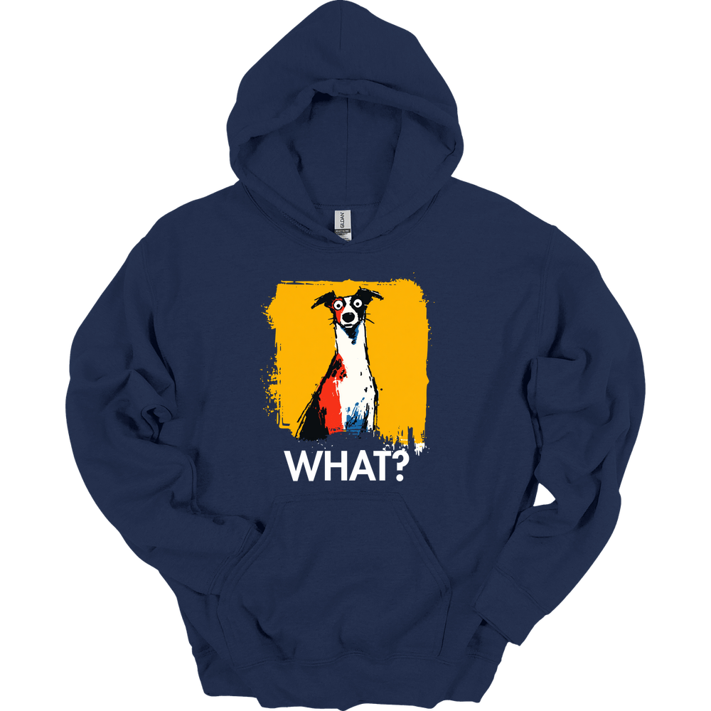 Italian Greyhound - What Dog Hoodie - Navy