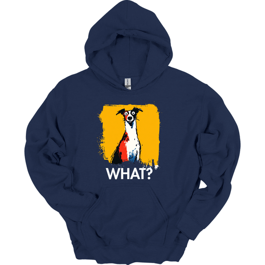 Italian Greyhound - What Dog Hoodie - Navy