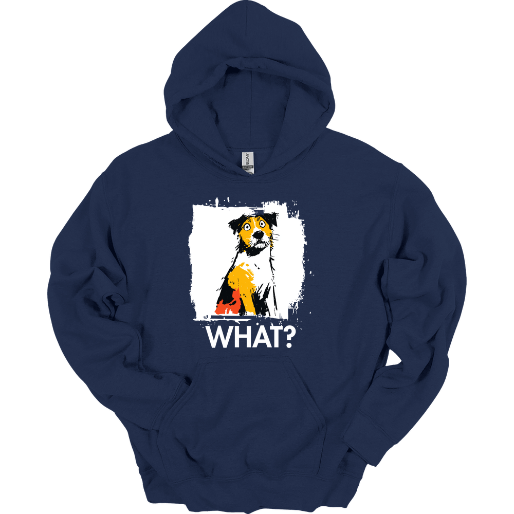 Jack Russell - What Dog Hoodie - Navy