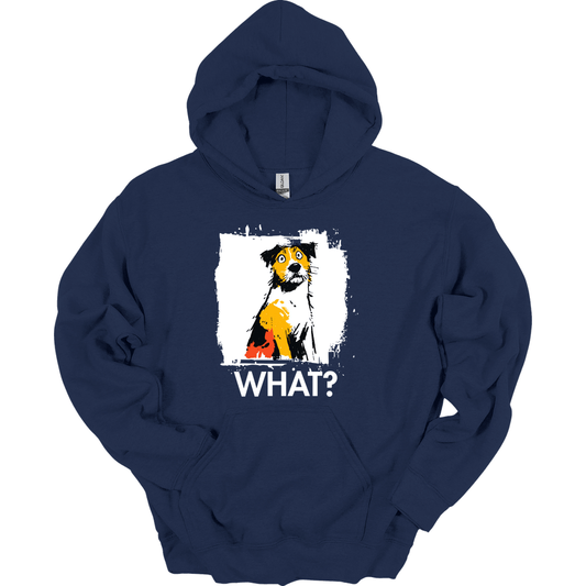 Jack Russell - What Dog Hoodie - Navy