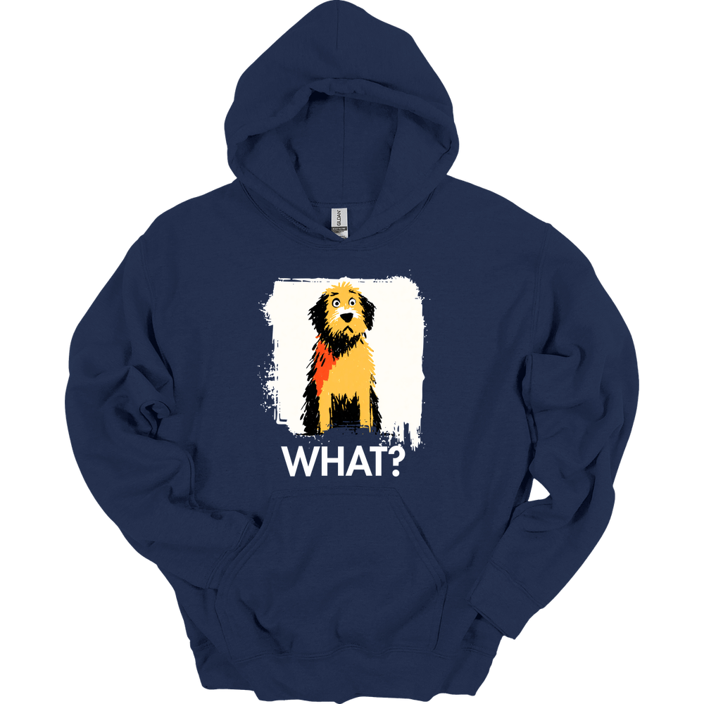 Labradoodle - What Dog Hoodie - Navy
