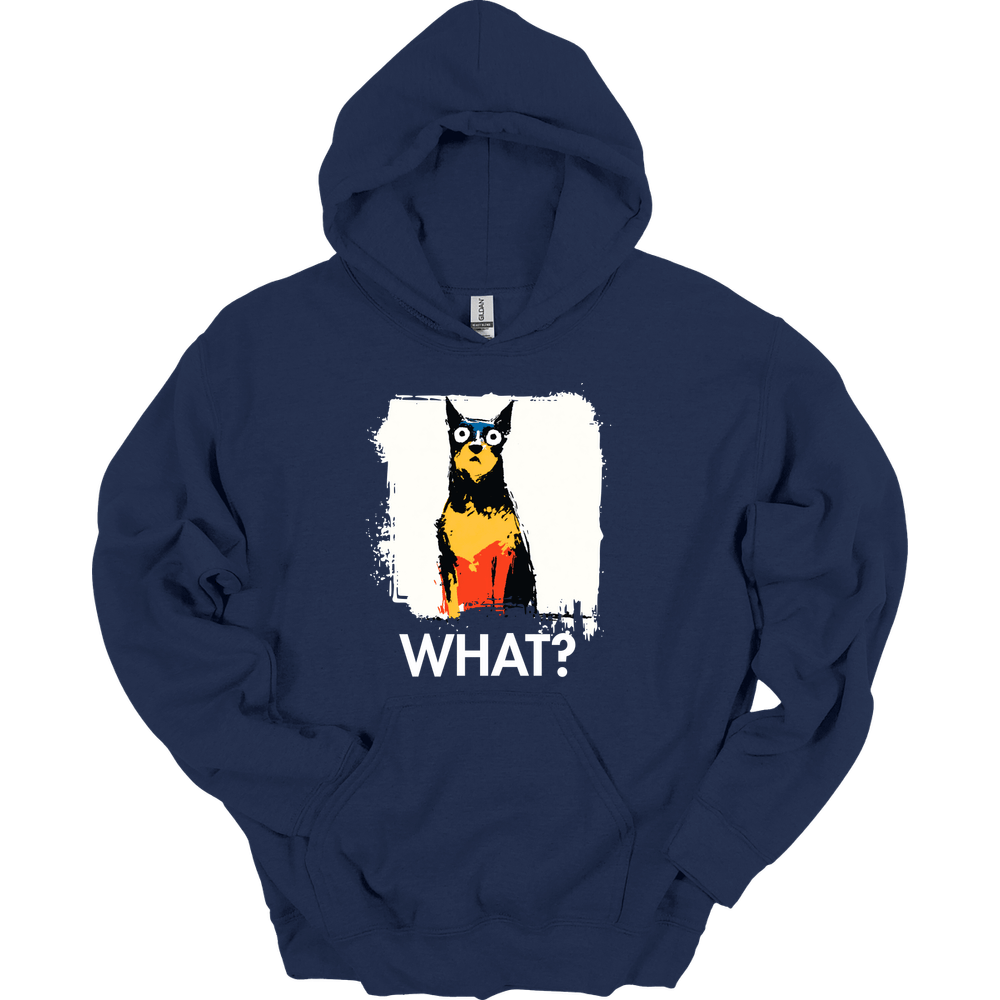 Miniature Pinscher - What Dog Hoodie - Navy