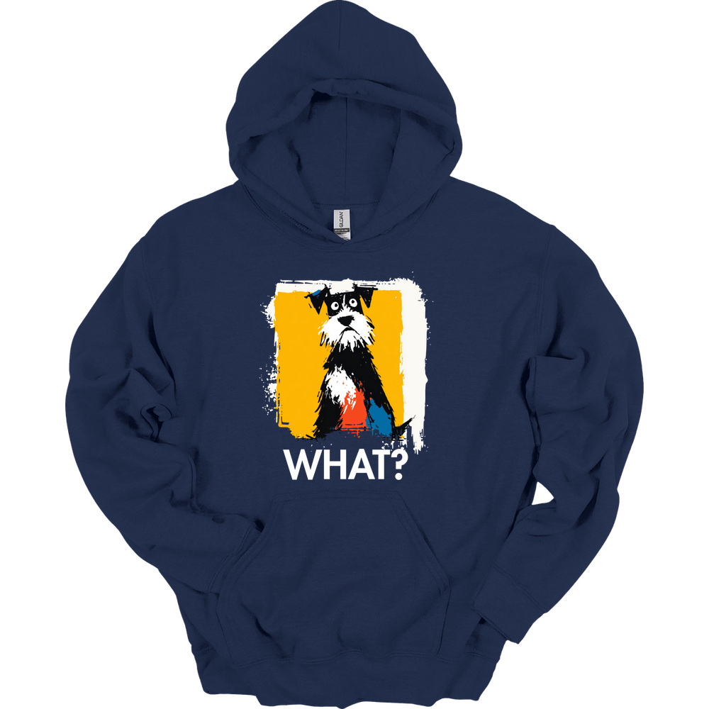 Miniature Schnauzer - What Dog Hoodie - Navy