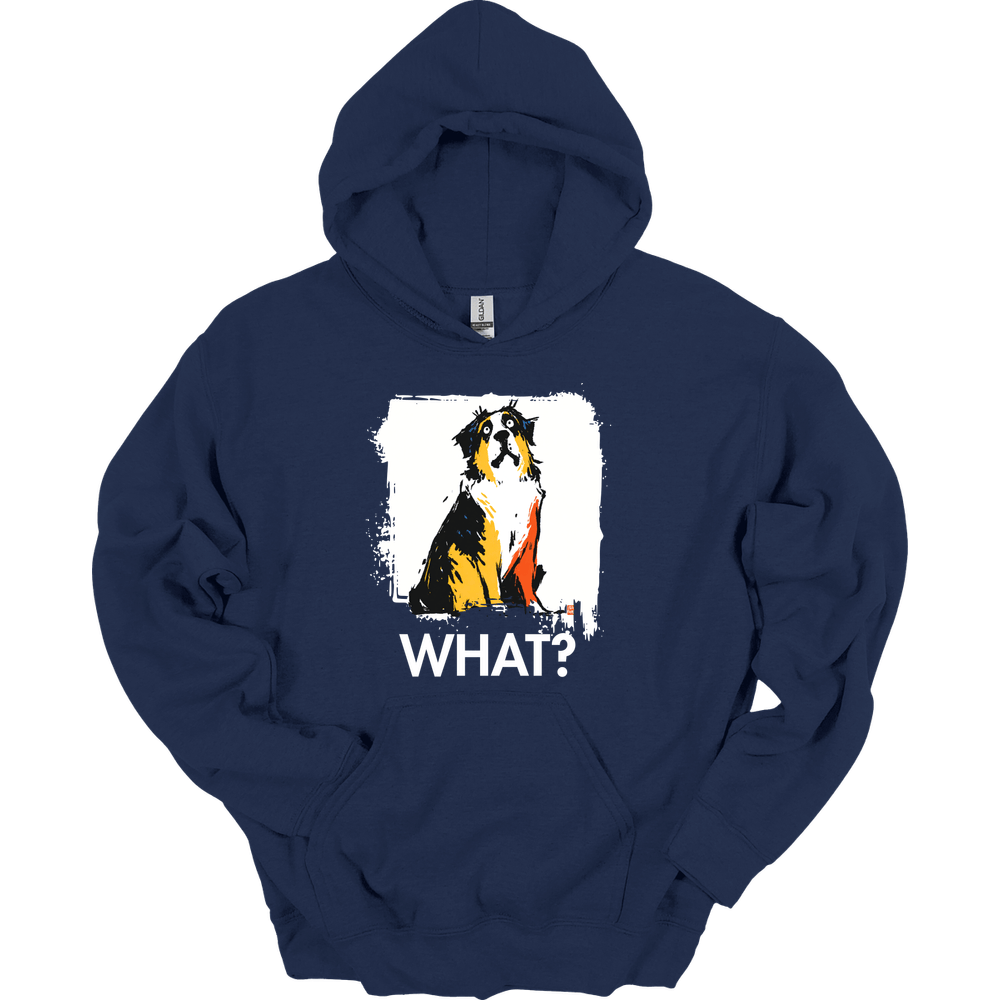 Saint Bernard - What Dog Hoodie - Navy