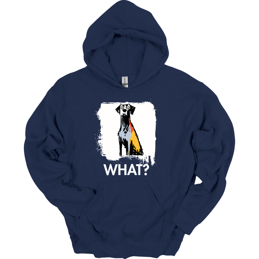 Weimaraner - What Dog Hoodie - Navy